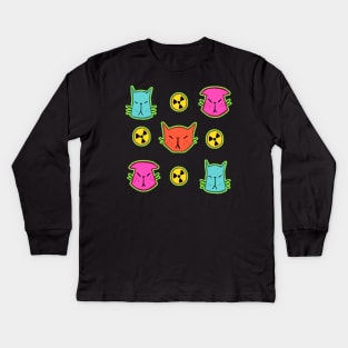 NUCLEAR CATS Kids Long Sleeve T-Shirt